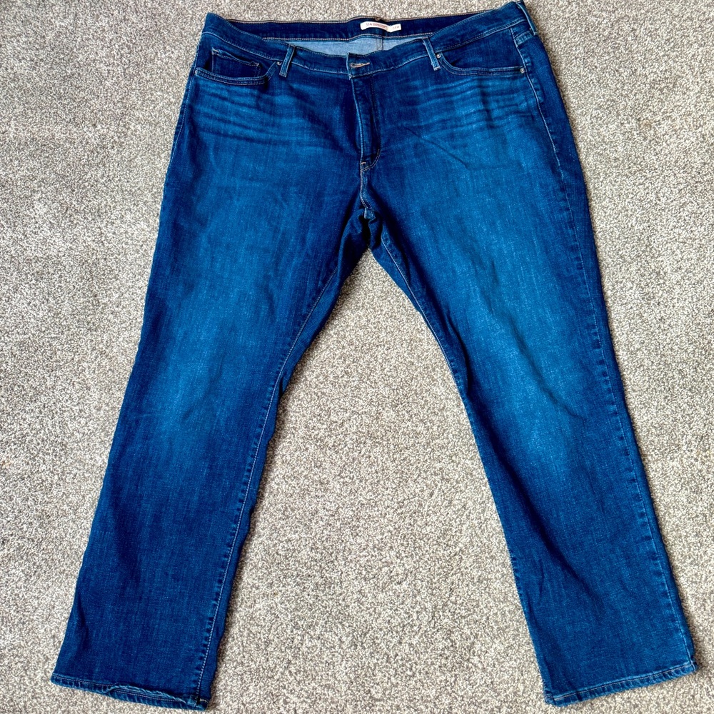 Levi's 314 Size 24W Women’s Shaping Straight Blue Jeans